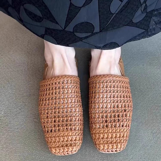 Bag Pumps Female Square Toe Slip-on Casual Shoes