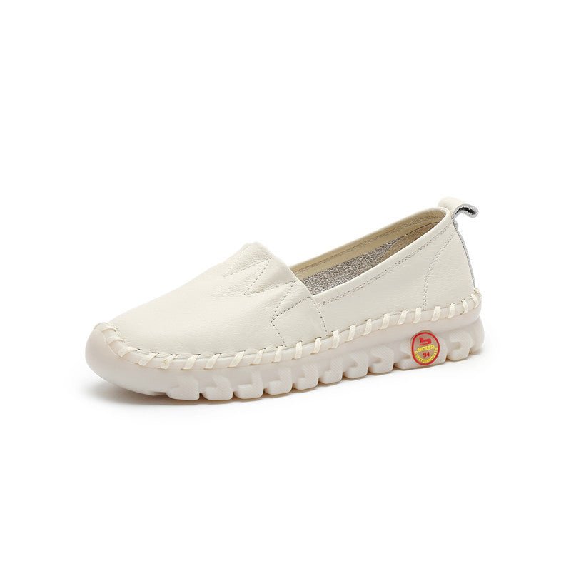 Women's Style Flat Pumps Mother Soft Bottom Low-cut Men's Shoes