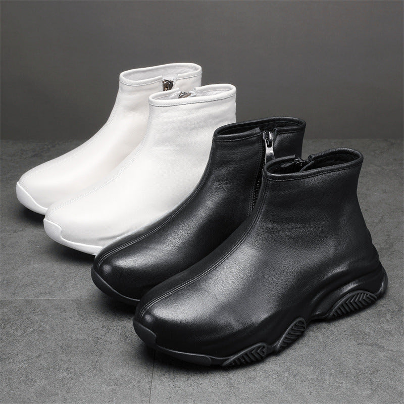 Men's Trendy British Style Chelsea Height Increasing Boots