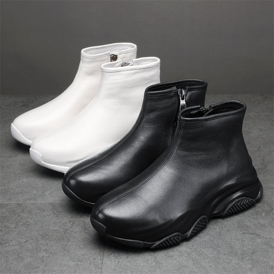 Men's Trendy British Style Chelsea Height Increasing Boots