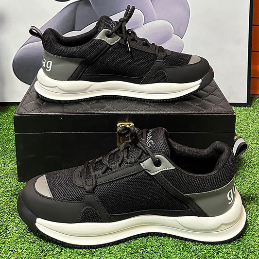 Men's Autumn Mesh Oversized Widened Fattened Running Sneakers