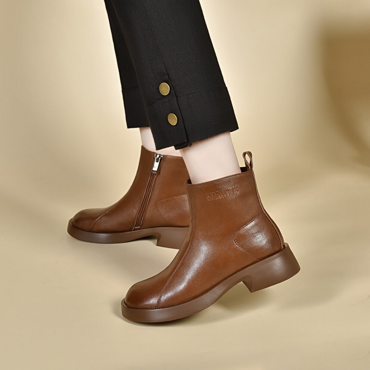 Women's Platform Ankle Thick Soft Bottom Joker Boots