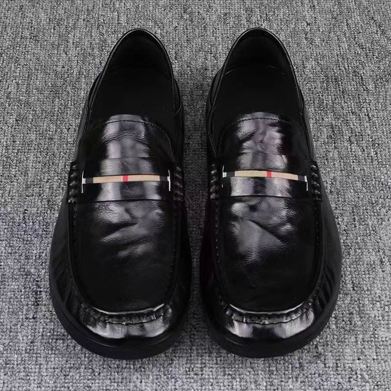 Men's Summer Authentic Business Slip-on Lazy Doug Leather Shoes