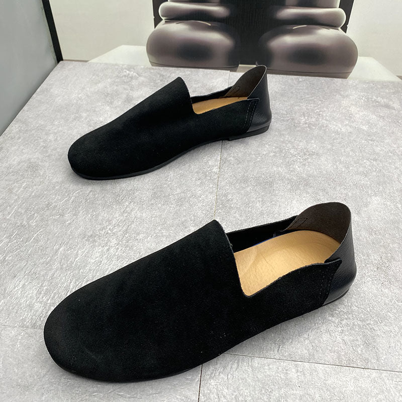 Men's Summer Slip-on Lofter Matte Fashion Leather Shoes