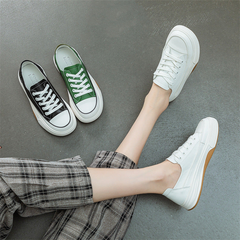 Women's Autumn Low-cut Genuine Comfortable Small White Women's Shoes