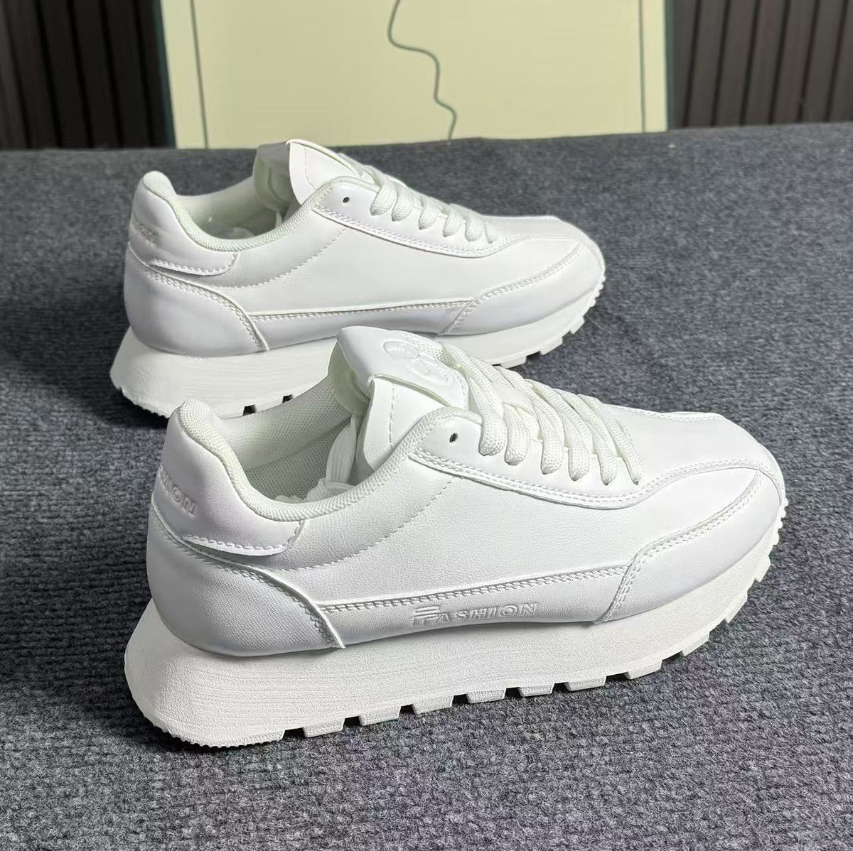 Women's White Korean Sports Breathable Flat Cortez Women's Casual Shoes