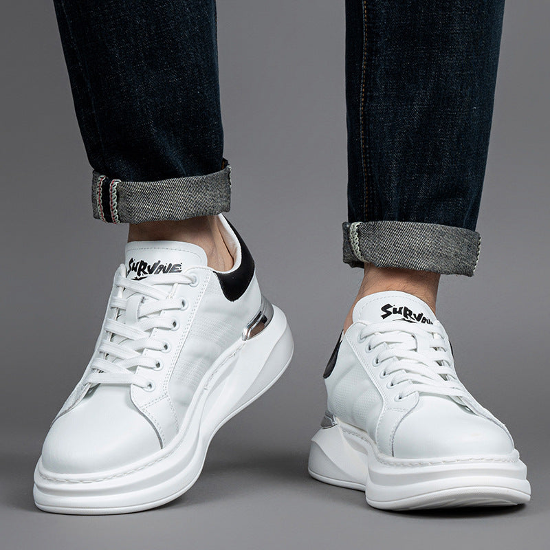 Men's Oversized Size Thick Bottom Increased Trendy Men's Shoes