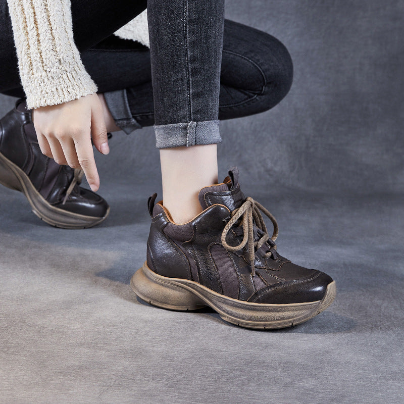 Women's Thick Bottom Sports Dad Light Luxury Sneakers