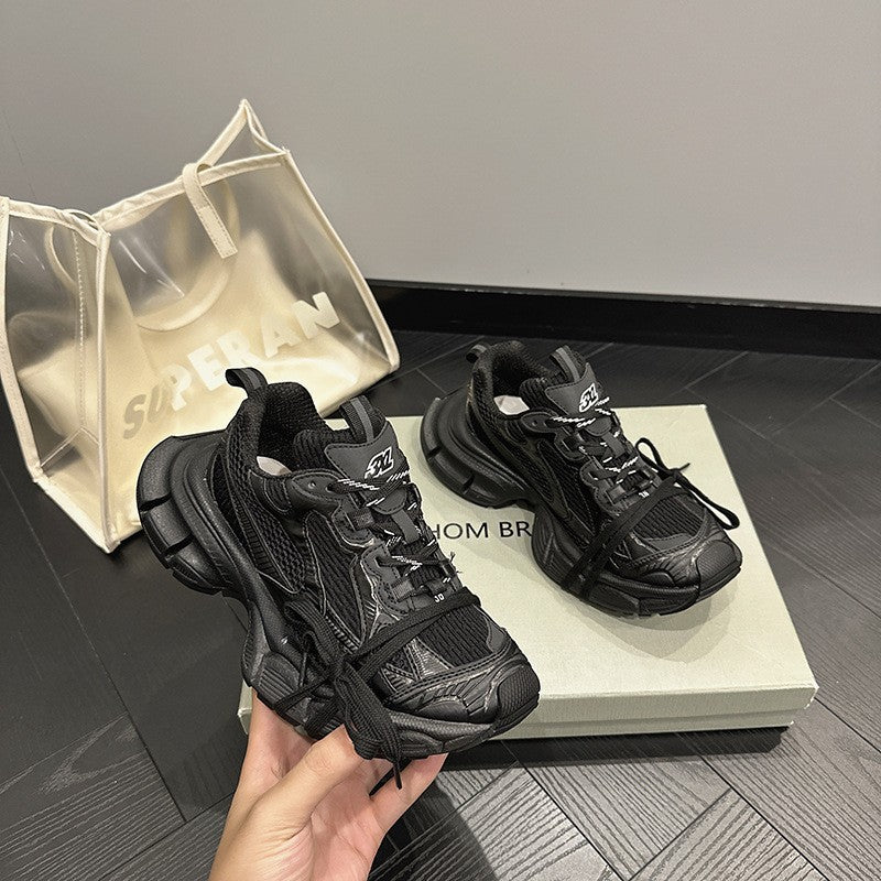 Women's & Men's Generation Dad Couple Retro Distressed Fashion Sneakers