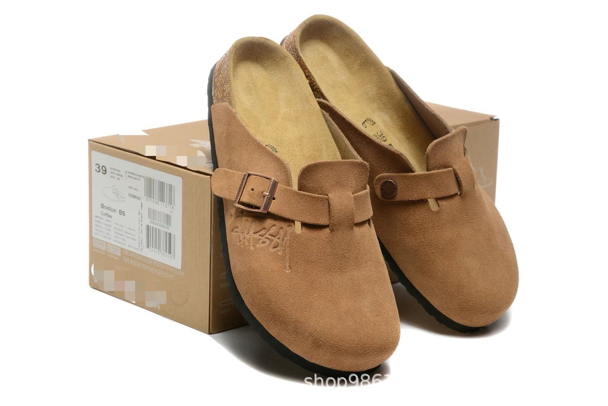 Genuine Cork Platform Comfortable Walking Outdoor Men's Casual Shoes