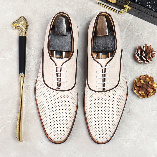 Men's Formal Wear Korean Style First Layer Leather Shoes