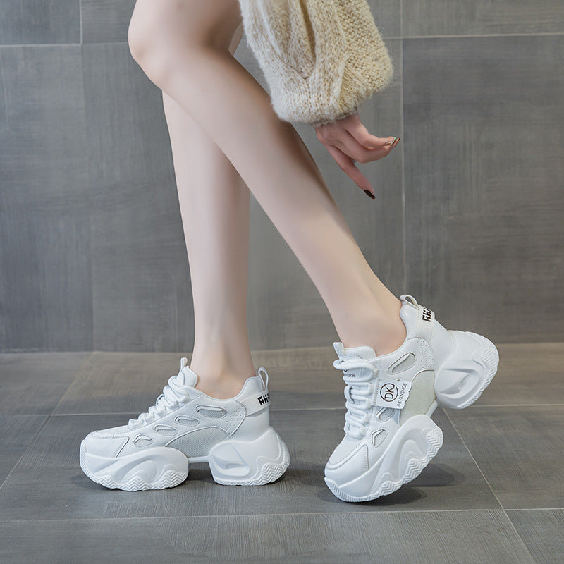 Mesh Height Increasing Insole Dad Female Women's Casual Shoes