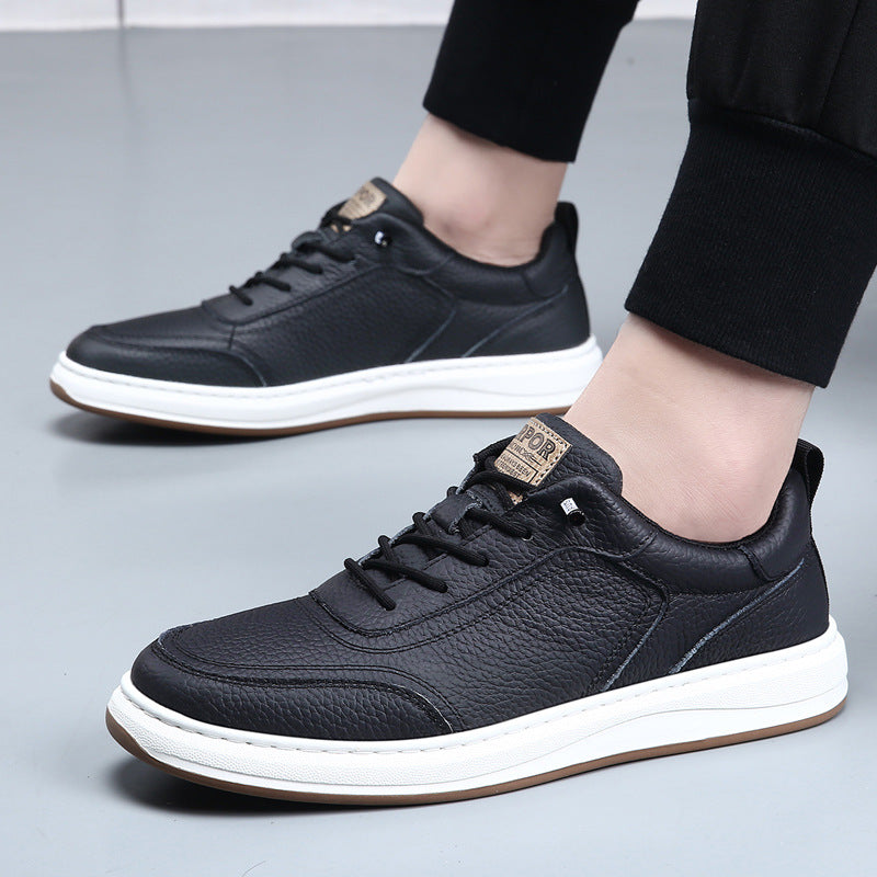 Men's First Layer Cowhide Genuine Breathable Section Men's Shoes