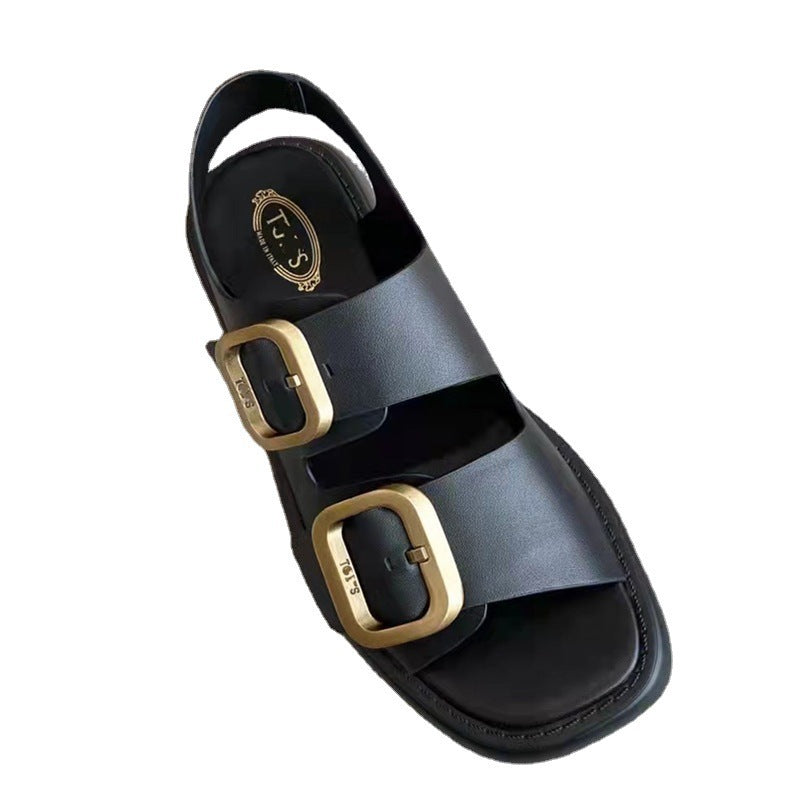 Women's Batch Shredded Potatoes Summer Thick-soled Comfortable Sandals