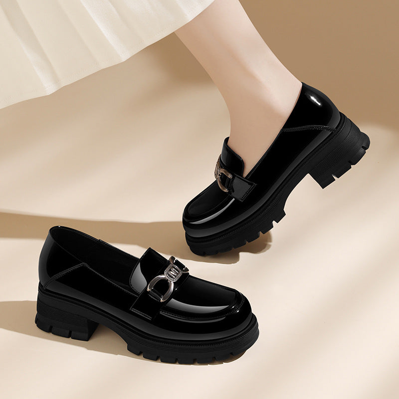 Women's Spring Bottom Thick With British Style Loafers