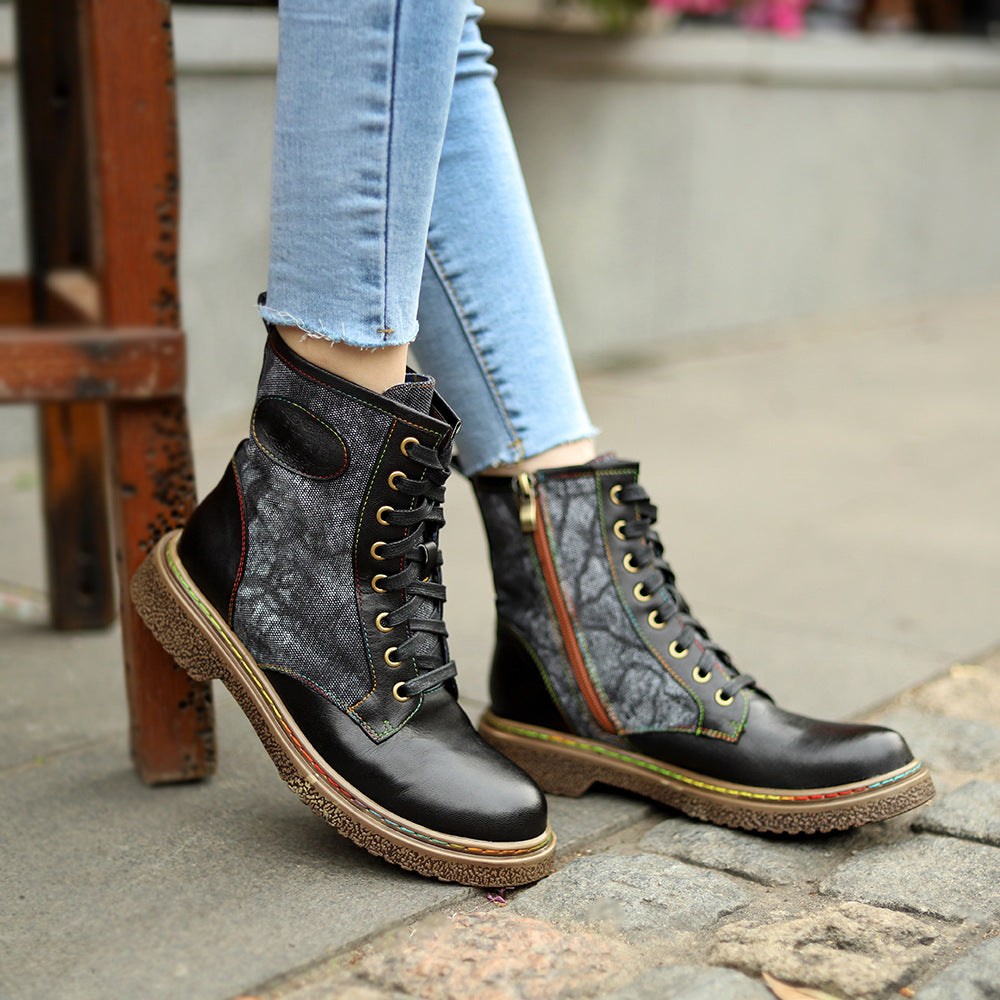 Women's Style Retro Comfortable Dark Goth Wind Boots
