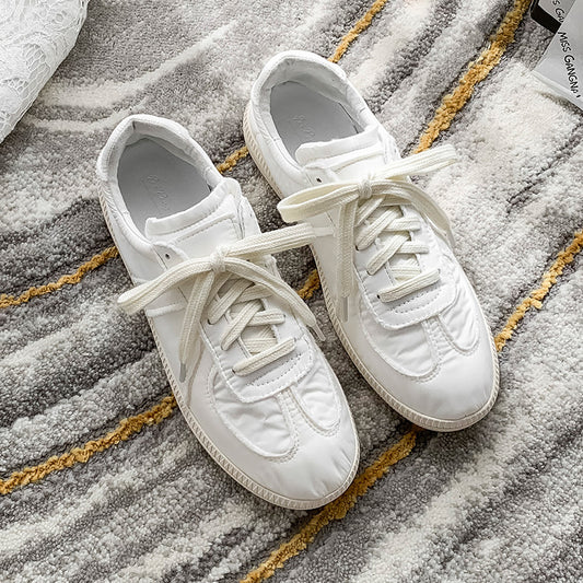 Women's Cloud White Soft Bottom Lightweight German Training Casual Shoes