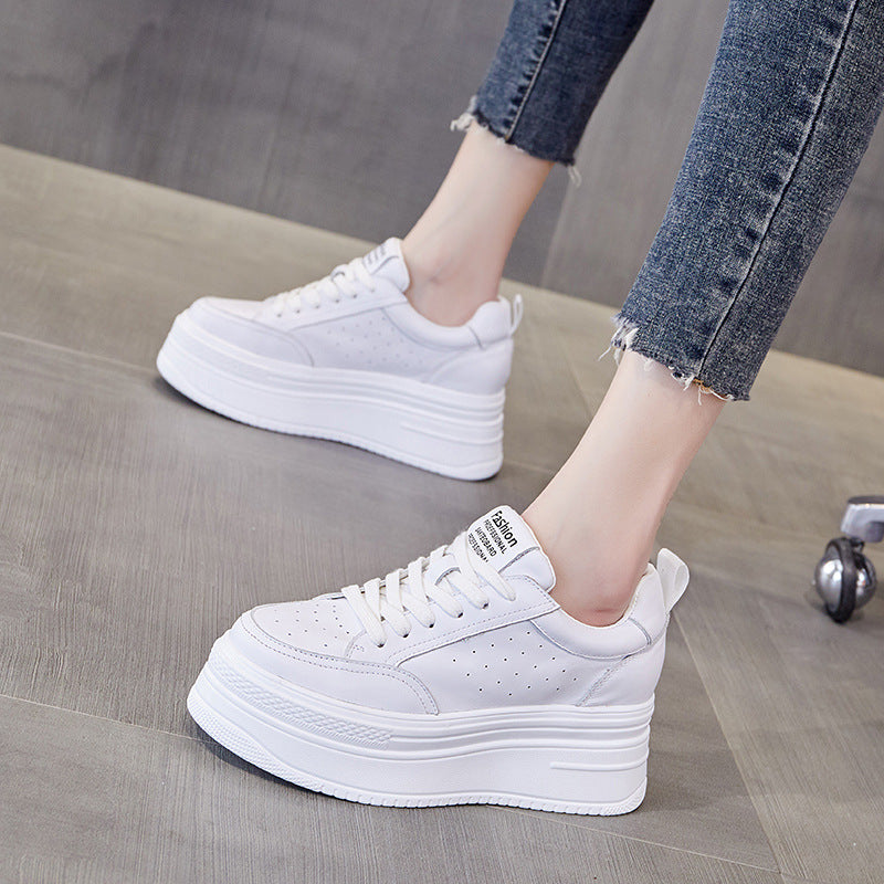 Women's Spring Thick Bottom Hidden White Muffin Women's Sports Shoes