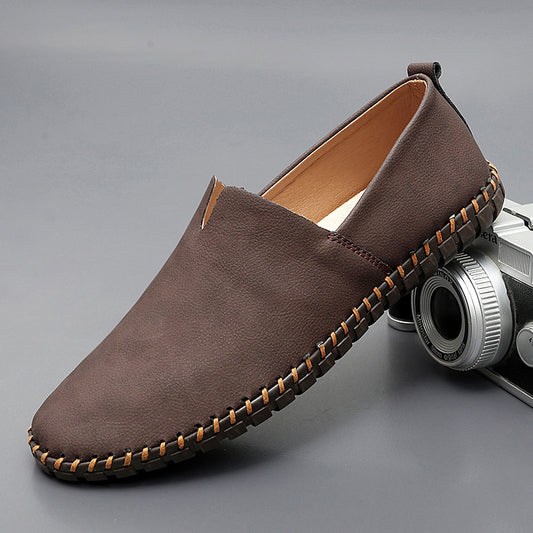 Men's Breathable Autumn Flat Solid Color Loafers