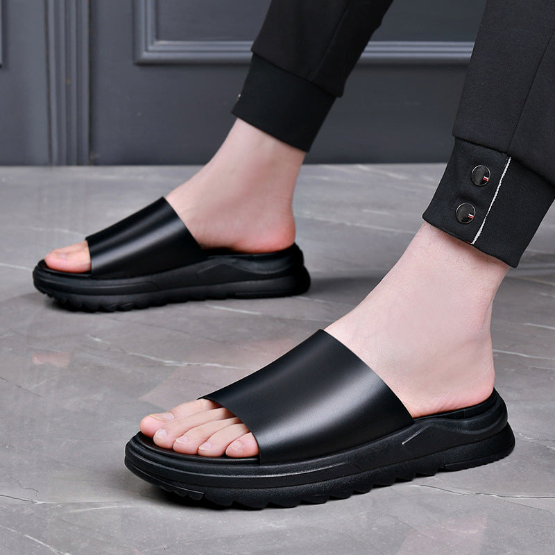Men's On Trendy Fashion Slip-on Lightweight Platform Sandals
