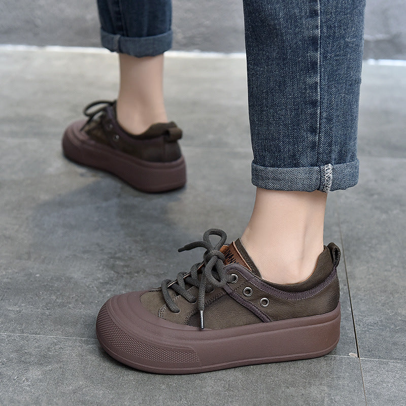 Women's Price Round Toe Vintage Design Soft Casual Shoes