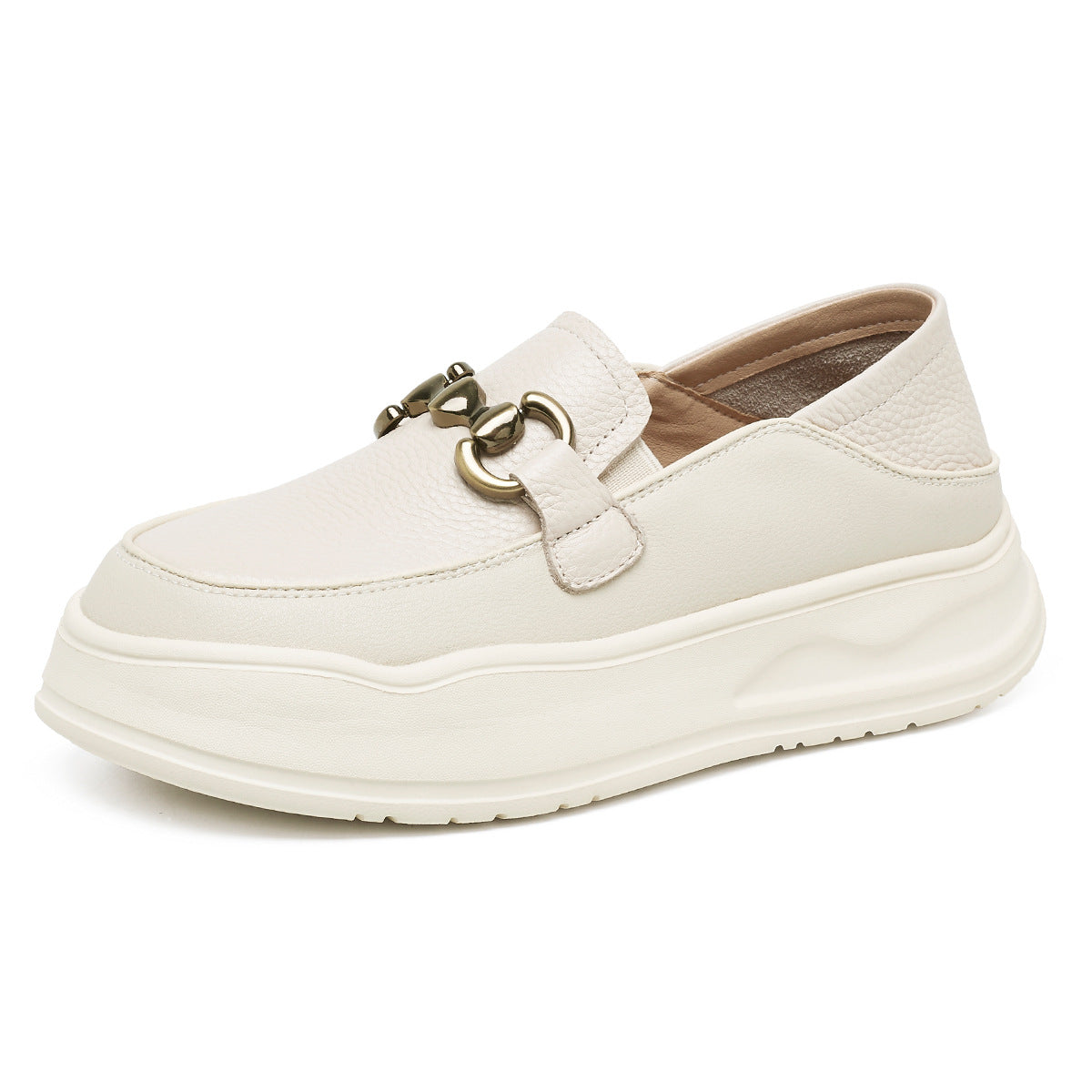 Women's Top Layer Cowhide Easy Wear Trendy Casual Shoes