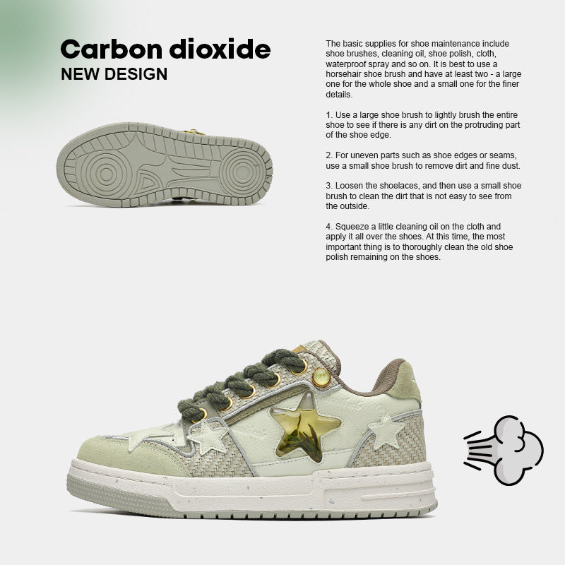 Women's Name Star Niche National Fashion Couple Sneakers