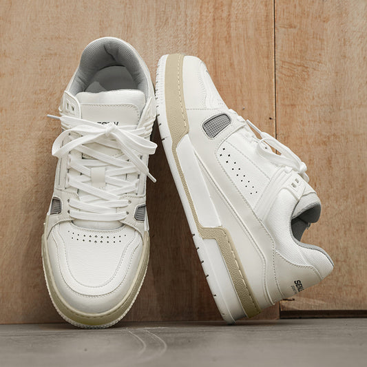 Bread White Thick-soled Hip Hop Lovers Elevator Designer Sneakers