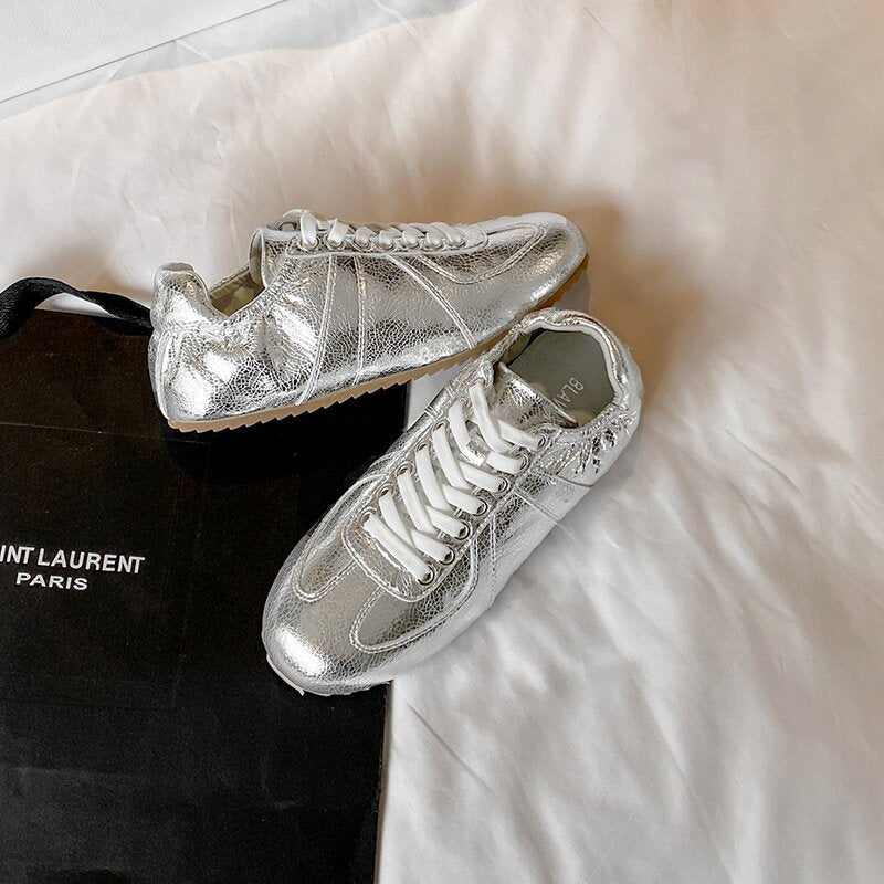 Women's Sier German Training Spring Flat Ballet Sneakers