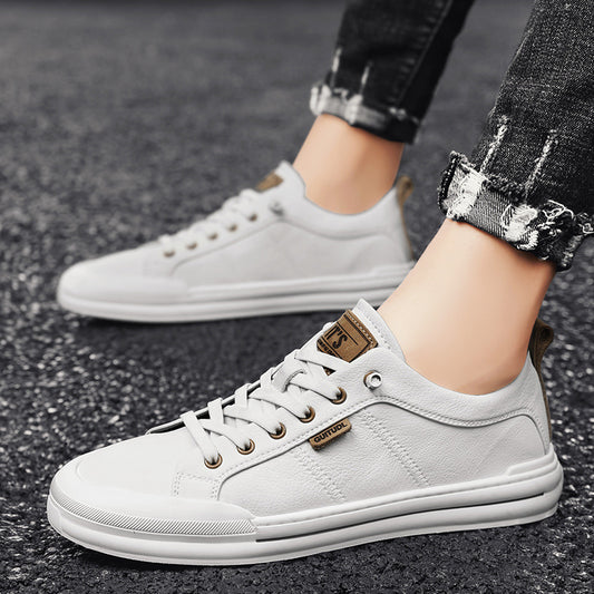 Men's Four White Youth Korean Style Fashionable Sneakers
