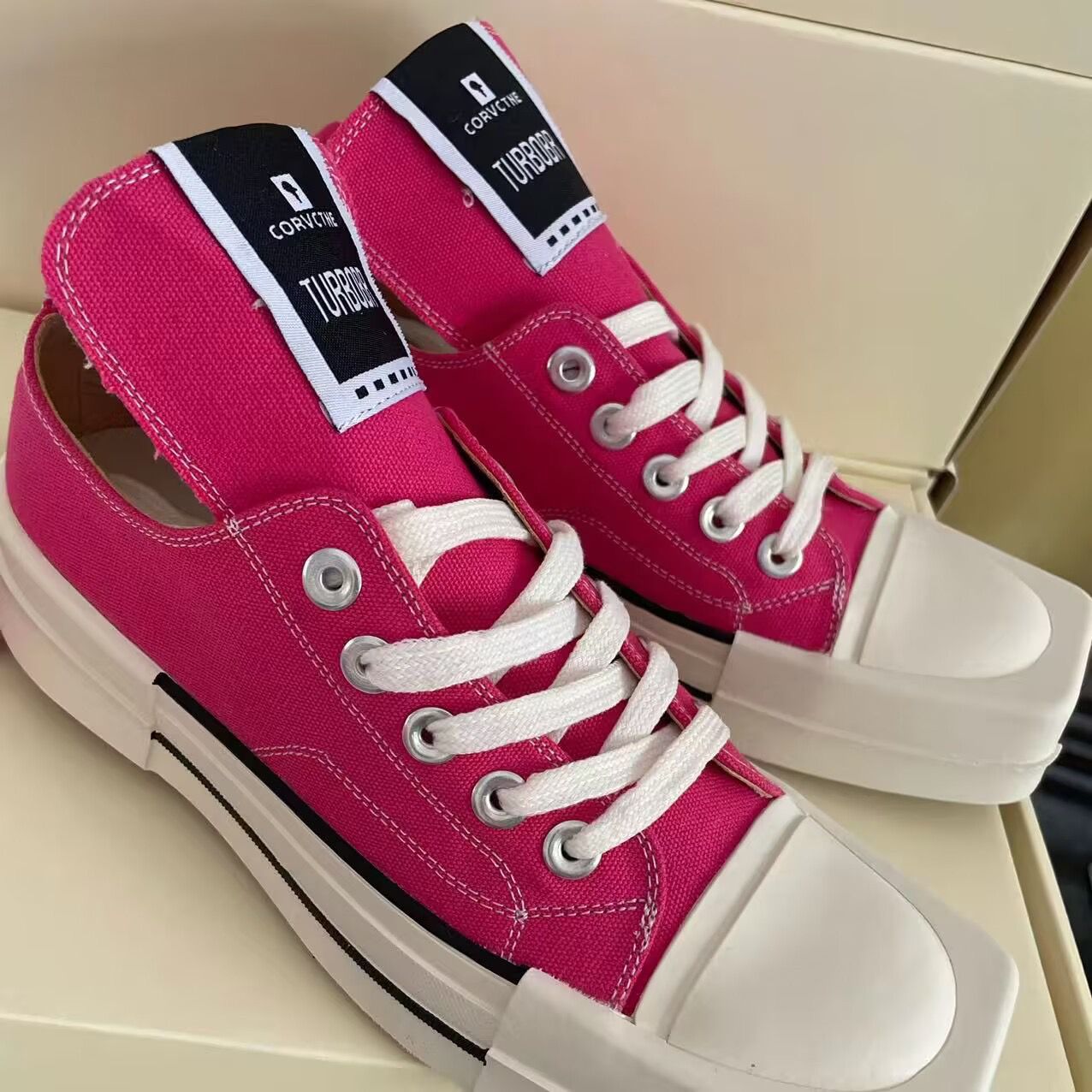 Women's & Men's Korean Style Square Toe Low Top Casual Shoes