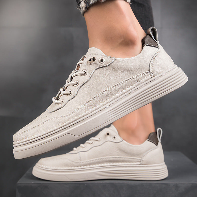 Men's Cow Split Small Large Size Outdoor Board Formal Wear Sneakers