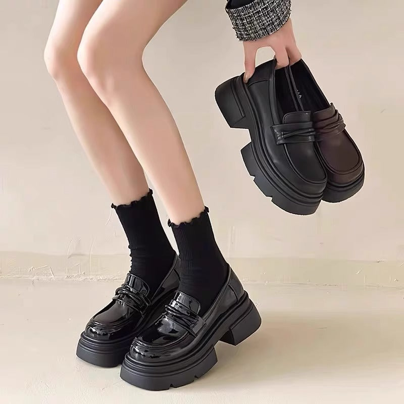 Women's Style Genuine Thick Bottom Chunky Inner Loafers