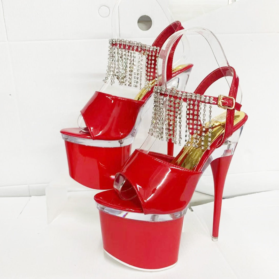 Women's High Platform Nightclub Super Catwalk Pole Sandals