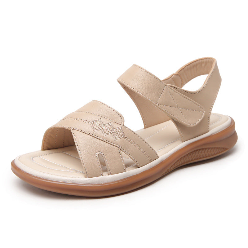 Women's Genuine Soft Bottom Summer Flat Comfort Sandals
