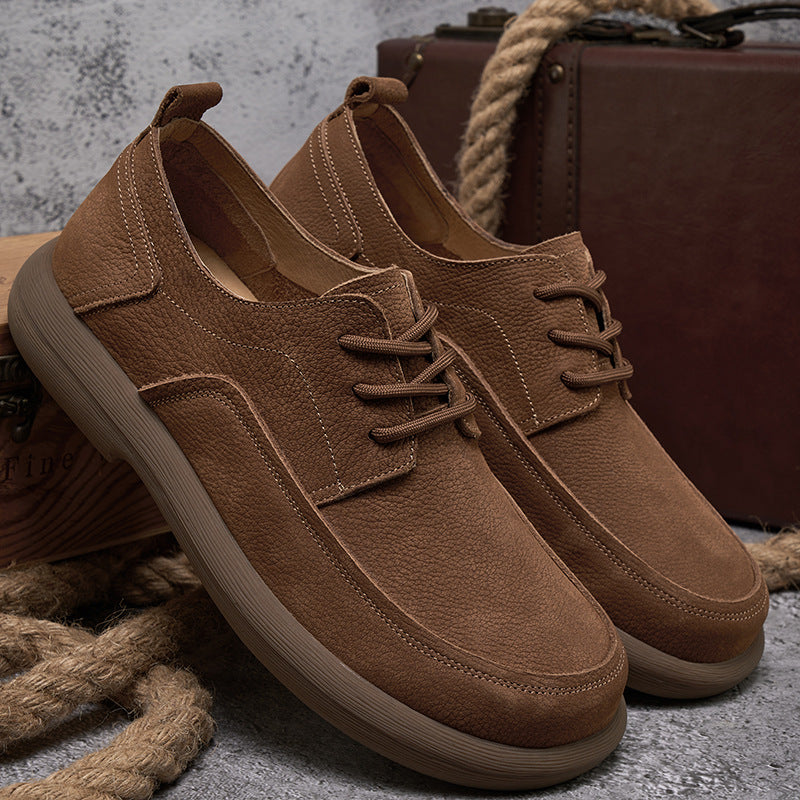 Men's Lining Rubber Sole Optional Comfortable Long-time Leather Shoes