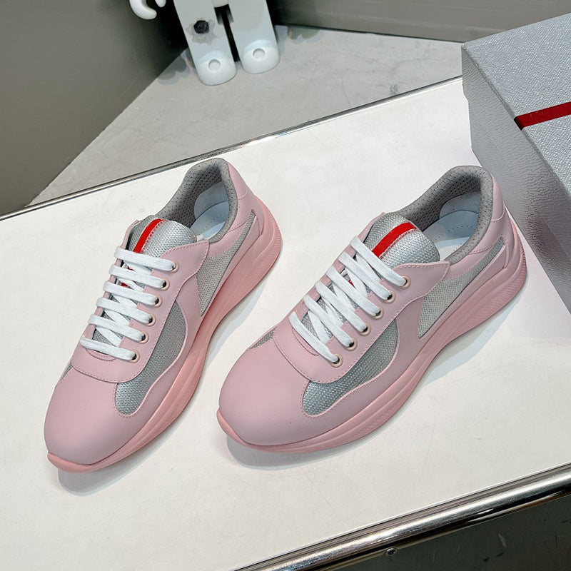 Stitching Male Female Trendy Light Luxury Mesh Sneakers