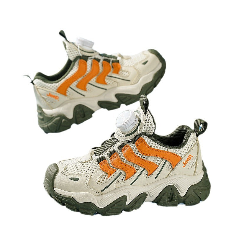 Children's Summer Mesh Surface Soft Bottom Rotating Kid's Sneakers