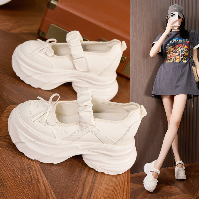 Women's Jane Sier Sweet Bow Height Increasing Women's Shoes
