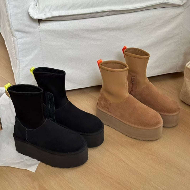 Women's Winter Socks Thick-soled Pencil Stretch Snow Boots