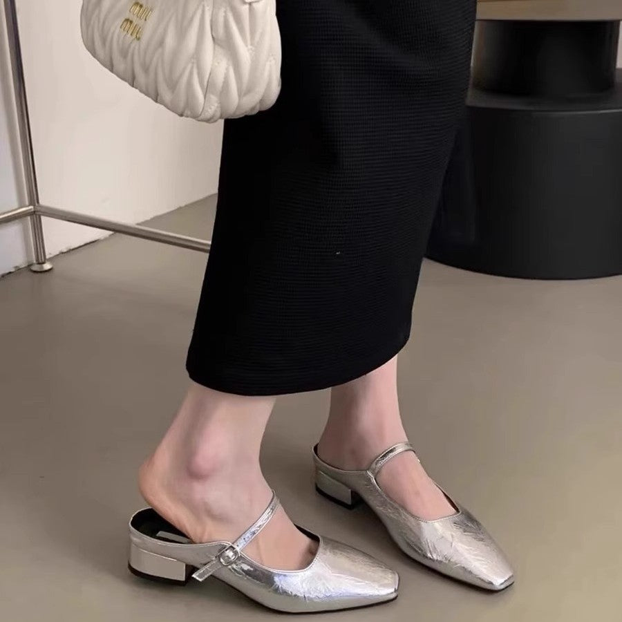 Women's Half Summer Outdoor Wear Korean Style Slippers