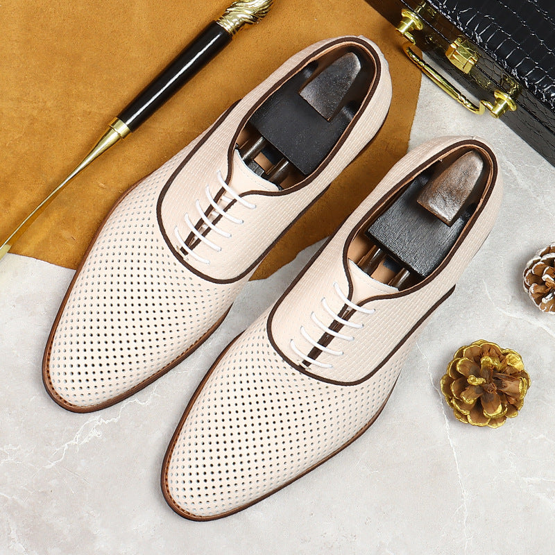 Men's Formal Wear Korean Style First Layer Leather Shoes