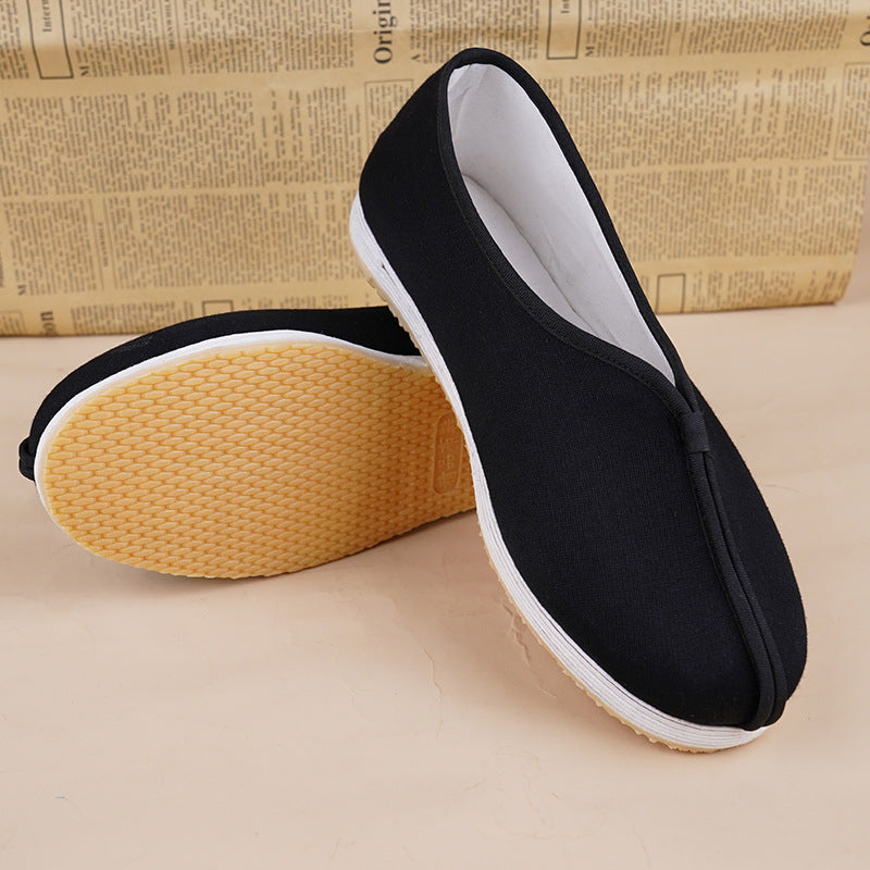 Men's Solid Color Breathable Old Leisure Pumps Full Canvas Shoes