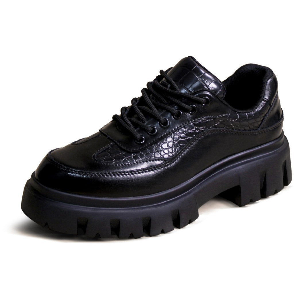 Men's Platform Increased British Style High-grade Derby Men's Shoes