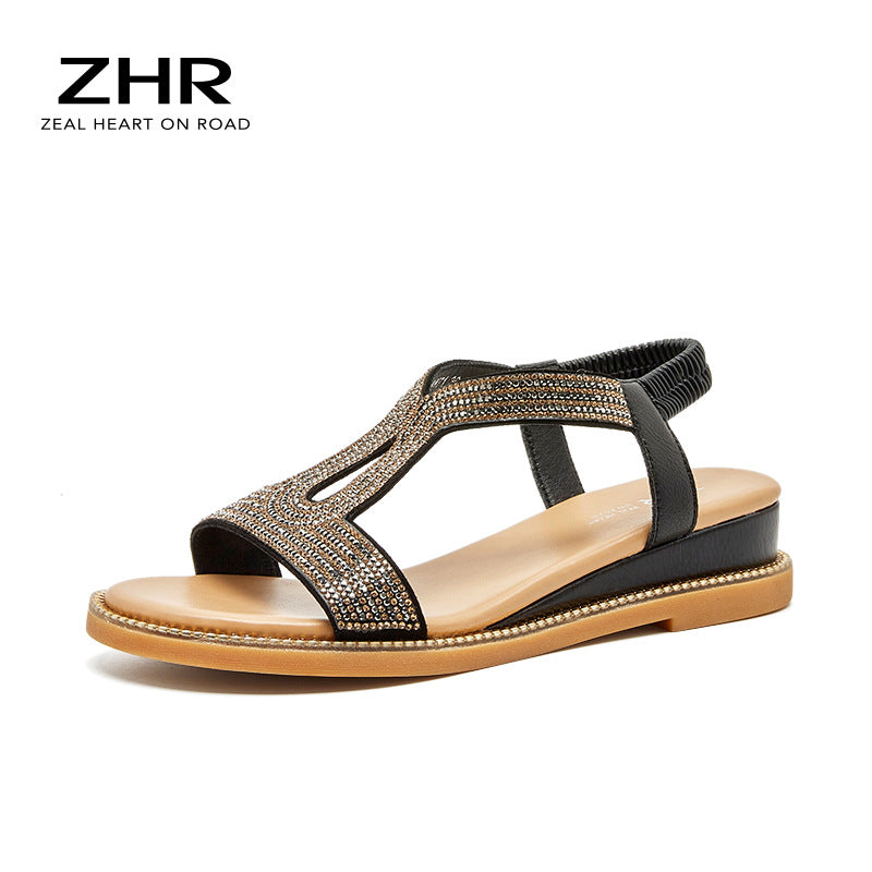 Women's Rhinestone Summer Fashion Fairy Style Comfortable Sandals