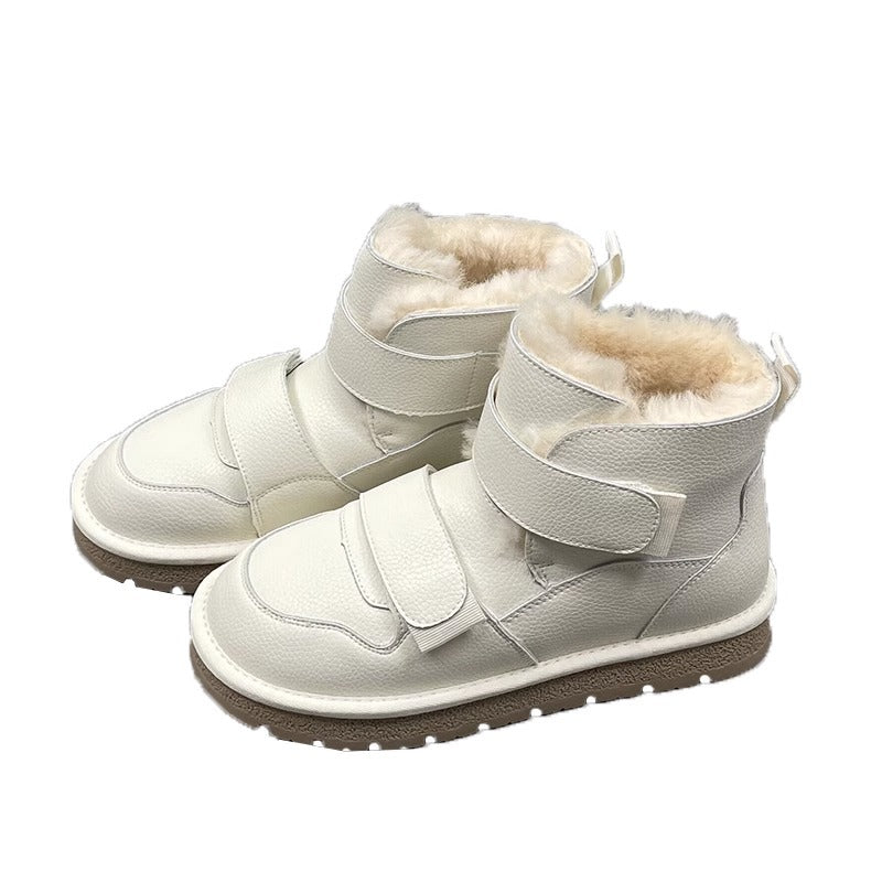 Wool Extra Thick Female Winter Velcro Boots