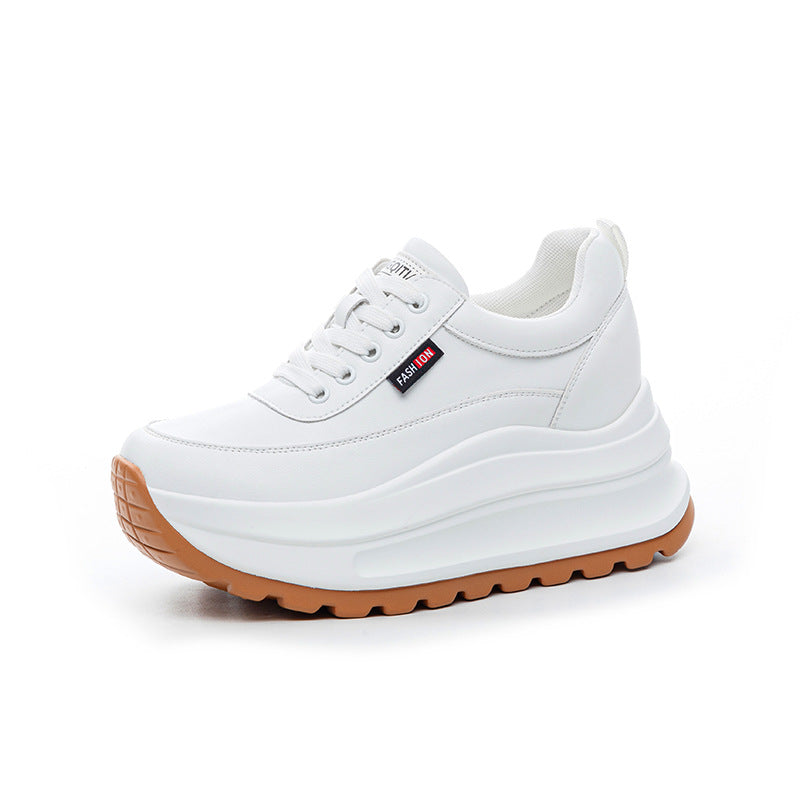 Women's Increasing Insole Single-layer Small Platform Thick Men's Shoes