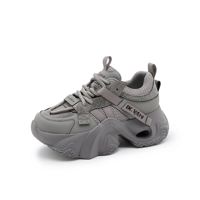 Women's Dad Autumn Breathable Sports Double Mesh Casual Shoes