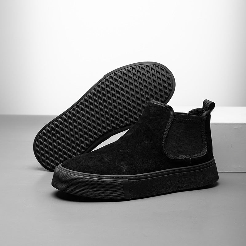 Men's Winter Fleece-lined Warm Thick-soled Martin Boots