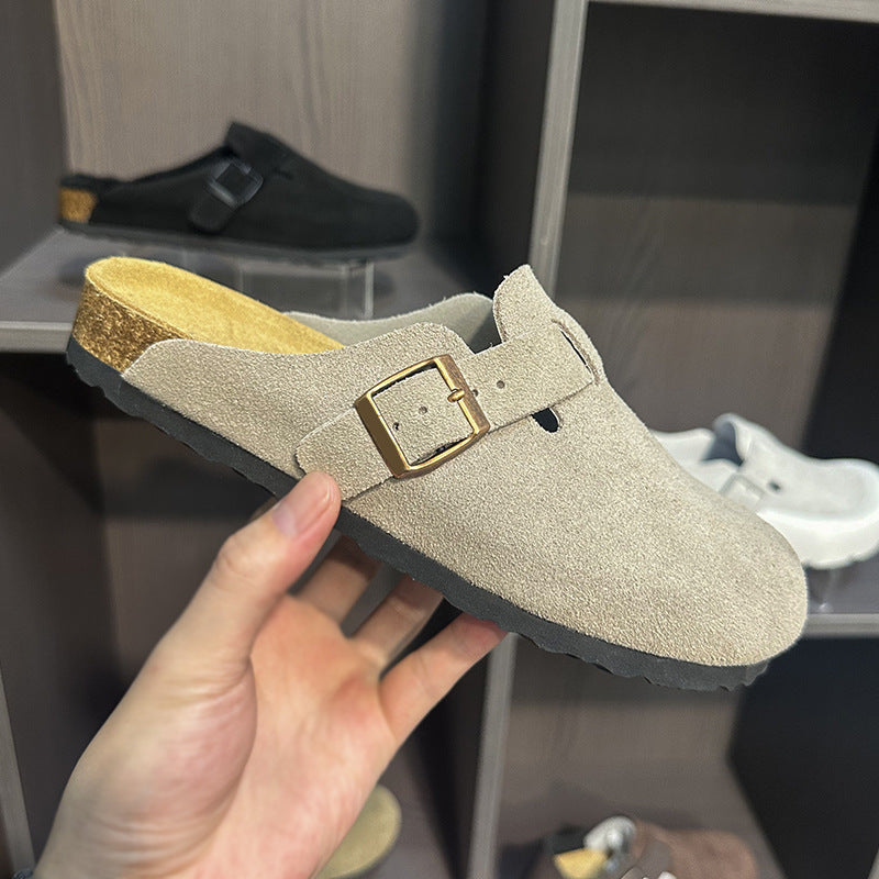 Women's & Men's Genuine Fishing Outer Wear Cork Half Slippers